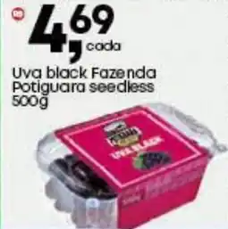 Frangolândia Uva black Fazenda Potiguara seedless oferta
