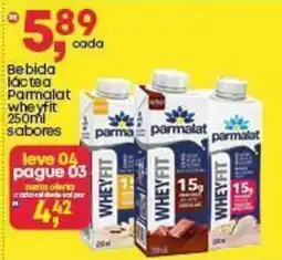Frangolândia Bebida láctea Parmalat wheyfit sabores oferta