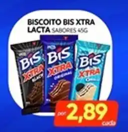 Novo Mix Biscoito bis xtra lacta sabores oferta