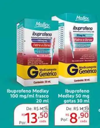 Drogaria Extra Ibuprofeno Medley 100mg/ml 20ml oferta