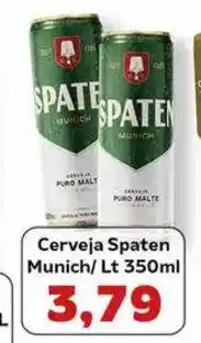 Supermercados Tauste Cerveja Spaten Munich/ Lt oferta
