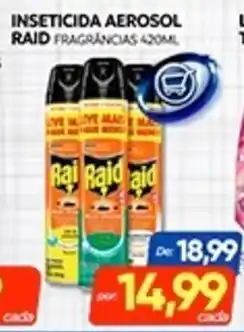 Novo Mix Inseticida aerosol raid fragrancias oferta