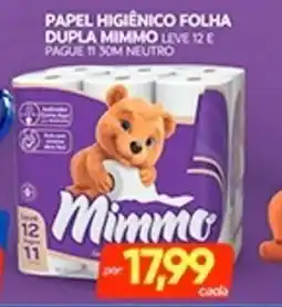 Novo Mix Papel higiênico folha dupla mimmo oferta