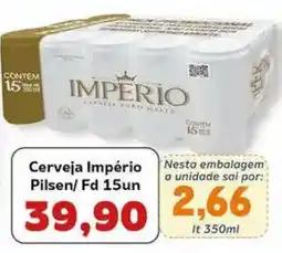 Supermercados Tauste Cerveja Império Pilsen/ Fd oferta