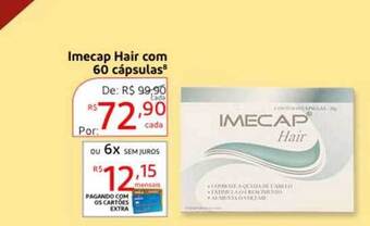 Drogaria Extra Imecap Hair Com 60 Cápsulas oferta