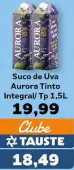 Supermercados Tauste Suco de Uva Aurora Tinto Integral/ Tp oferta