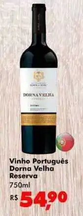 Big Box Vinho Português Dorna Velha Reserva 750ml oferta