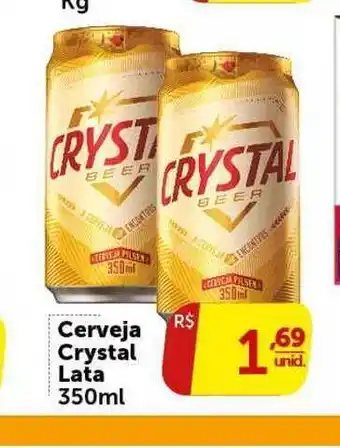 Cerveja Crystal lata 350ml