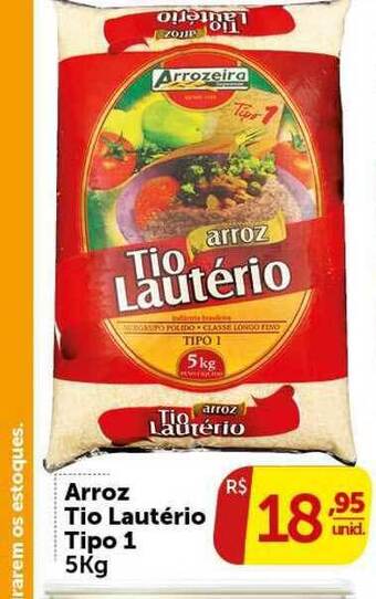 Pires Arroz Tio Lautério Tipo 1 5kg oferta