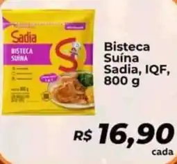 Supermercados Bretas Bisteca Suína Sadia, IQF, oferta