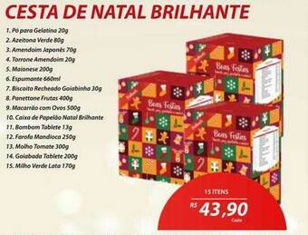Assaí Atacadista Cesta De Natal Brilhante oferta