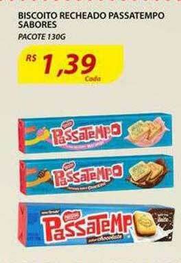 Assaí Atacadista Biscoito Recheado Passatempo Sabores oferta