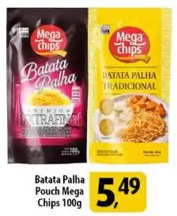 Coelho Diniz Batata Palha Pouch Mega Chips oferta