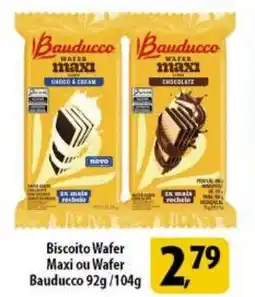 Coelho Diniz Biscoito Wafer Maxi ou Wafer Bauducco oferta