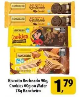 Coelho Diniz Biscoito Recheado 90g, Cookies ou Wafer Rancheiro oferta