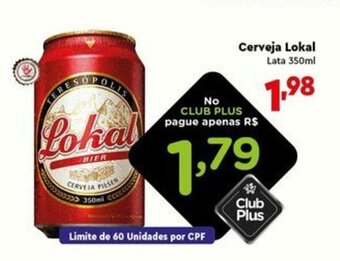 Supermercado Lavapés Cerveja Lokal lata 350ml oferta