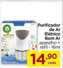 Carrefour Purificador De Ar Elétrico Bom Ar Aparelho + Refil 16ml oferta