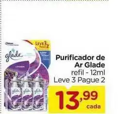 Carrefour Purificador De Ar Glade Refil Leve 3 Pague 2 12ml oferta
