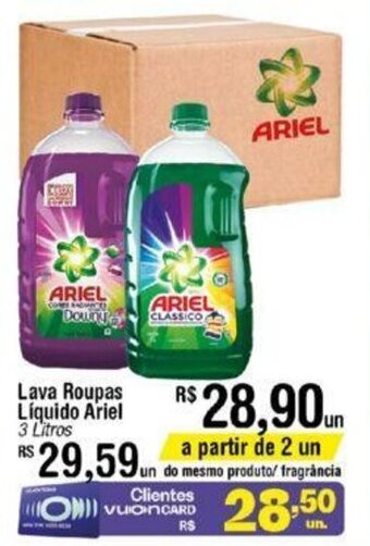 Fort Atacadista Lava roupas Liquido Ariel 3L oferta
