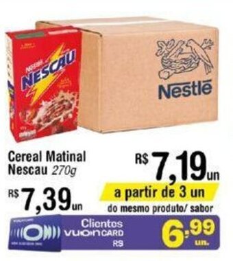 Fort Atacadista Cereal Matinal Nescau 270g oferta