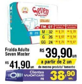 Fort Atacadista Fralda Adulto Seven Master oferta