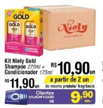 Fort Atacadista Kit Niely Gold Shampoo 275ml + Condicionador 175ml oferta