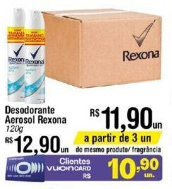 Fort Atacadista Desodorante Aerosol Rexona 120g oferta