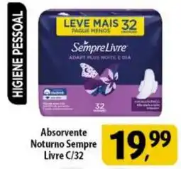 Coelho Diniz Absorvente Noturno Sempre Livre oferta