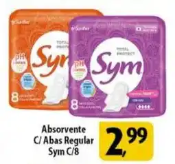 Coelho Diniz Absorvente C/ Abas Regular Sym oferta