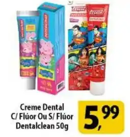 Coelho Diniz Creme Dental C/Flúor Ou S/Flúor Dentalclean oferta