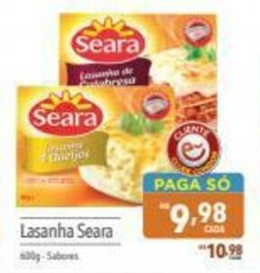 Supermercados Condor Lasanha Seara 600g oferta