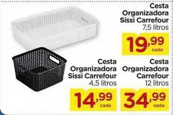 Carrefour Cesta Organizadora Sissi Carrefour Cesta Organizadora Carrefour 4.5L oferta