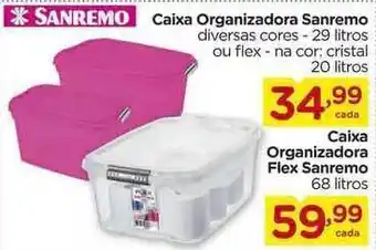 Carrefour Caixa Organizadora Sanremo Caixa Organizadora Flex Sanremo oferta