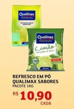 Assaí Atacadista Refresco em pó Qualimax sabores pacote oferta