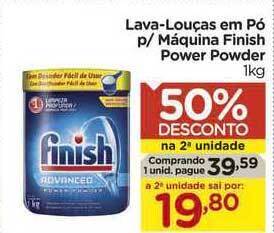Carrefour Lava-louças Em Pó P Máquina Finish Power Powder 50% Desconto Na 2a Unidade oferta