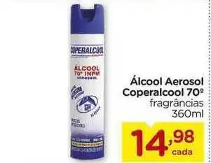 Carrefour álcool Aerosol Coperalcool 70° Fragrâncias 360ml oferta