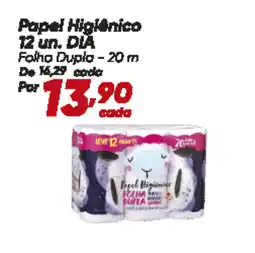 Dia Papel Higiênico 12 un. DIA oferta