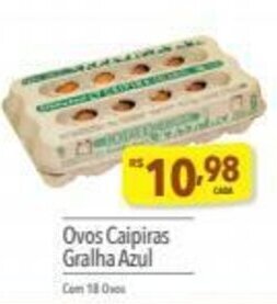 Supermercados Condor Ovos Caipiras Gralha Azul oferta