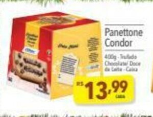 Supermercados Condor Panettone Condor 400g oferta