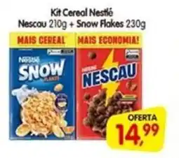 Cercadão Kit Cereal Nestlé Nescau + Snow Flakes oferta