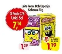 Cercadão Leite Ferm. Bob Esponja Sabores oferta