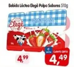 Cercadão Bebida Láctea Elegê Polpa Sabores oferta