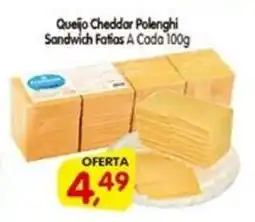 Cercadão Quejo Cheddar Polenghi Sandwich Fatias A Cada oferta