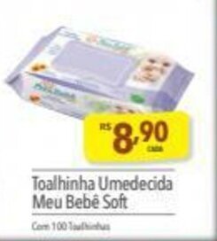 Supermercados Condor Toalhinha Umedecida Meu Bebe Soft oferta