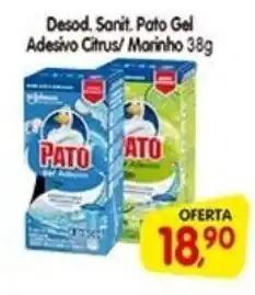 Cercadão Desod. Sanit. Pato Gel Adesivo Citrus/ Marinho oferta