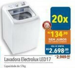 Supermercados Condor Lavadora Electrolux LED17 oferta