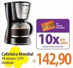 Atacadão Cafeteira Mondial oferta