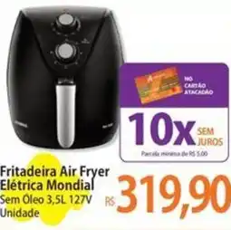 Atacadão Fritadeira Air Fryer Elétrica Mondial oferta