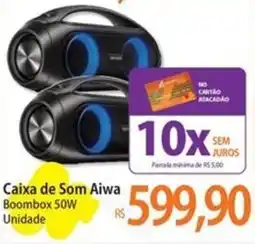 Atacadão Caixa de Som Aiwa Boombox oferta