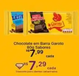 Super Lagoa Chocolate em Barra Garoto Sabores oferta
